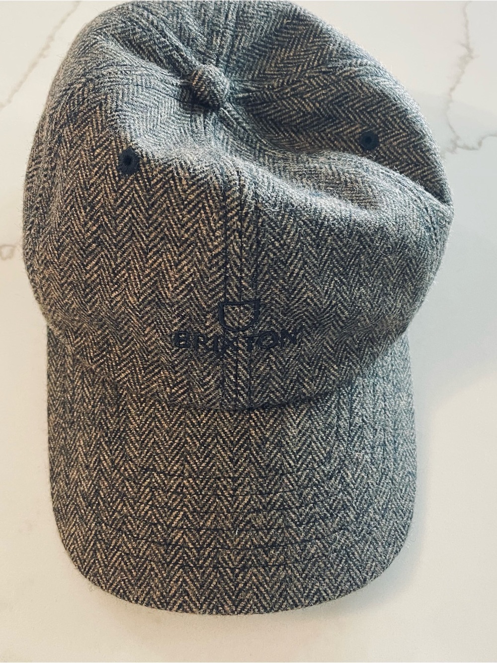 Brixton Brown Herringbone Wool Cap